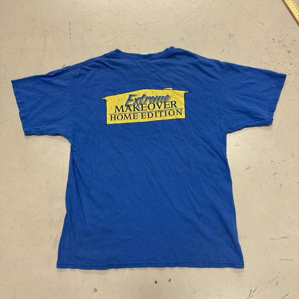 Vintage Extreme Home Makeover Blue Shirt Size Large